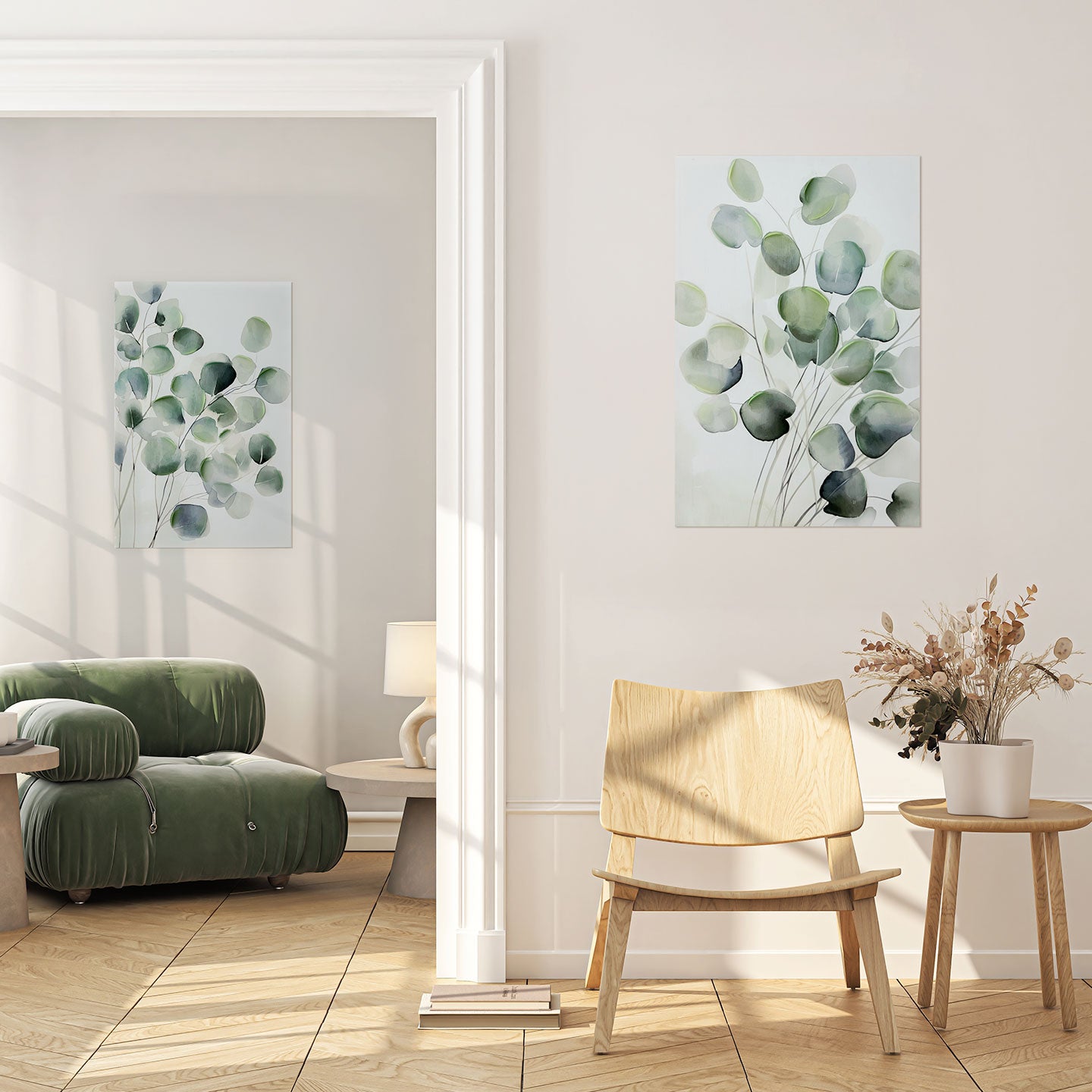 Tela Eucalipto 2 - 60x90 cm Agave Quadri