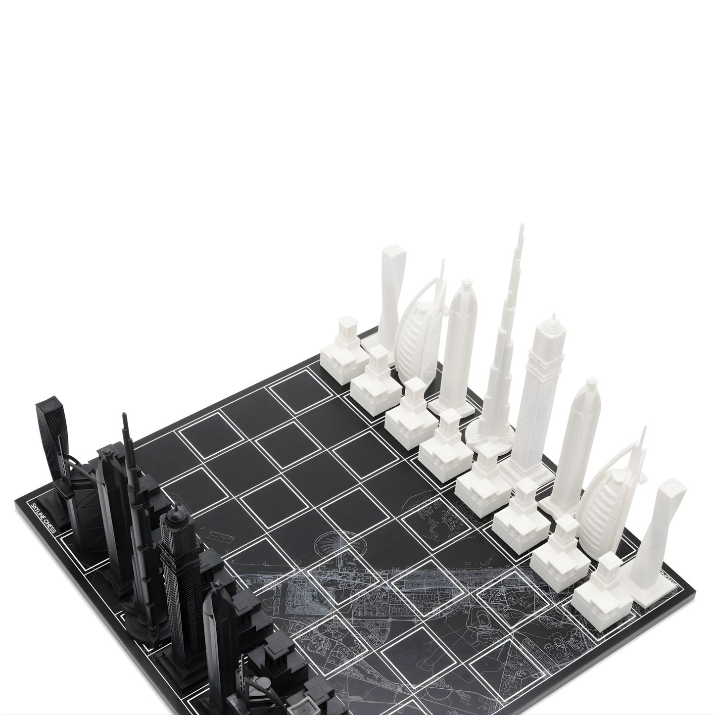 Scacchiera Dubai Edition (with Dubai Map Board) Skyline Chess