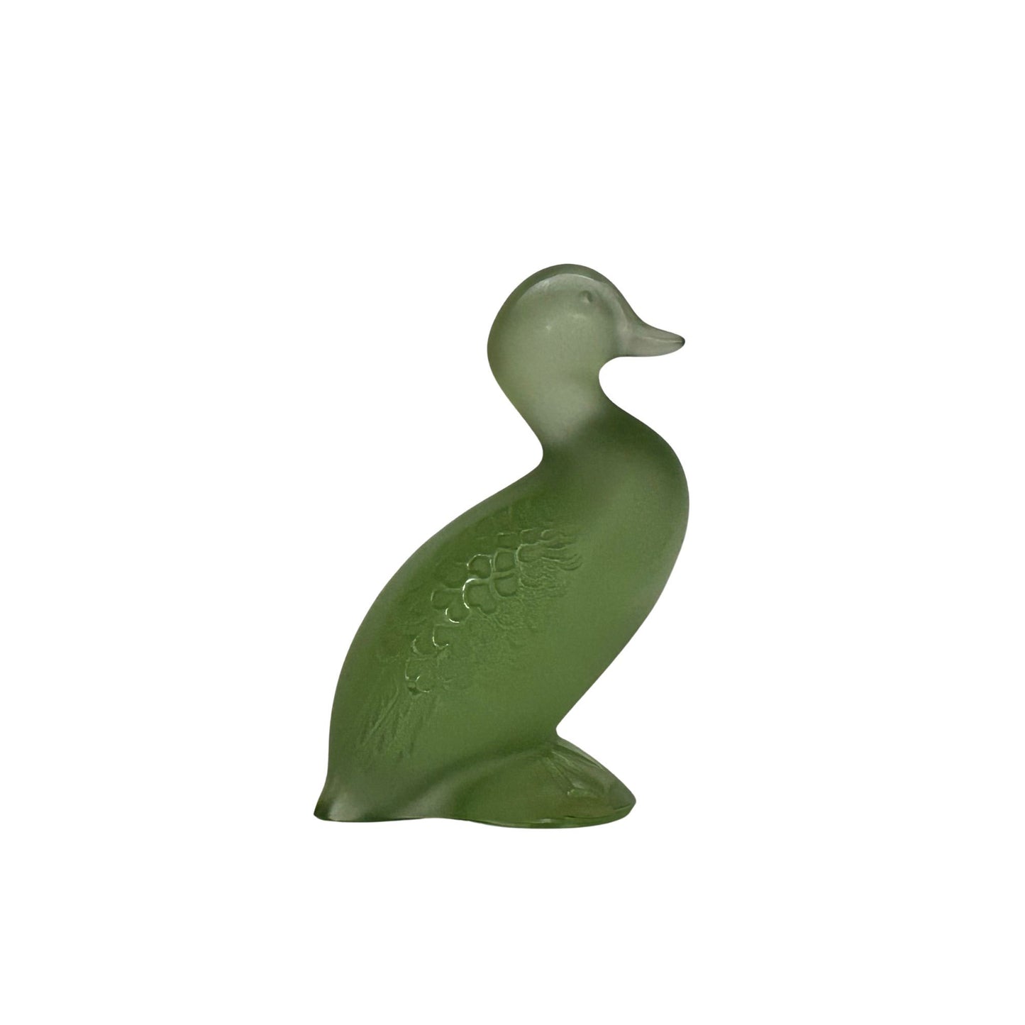 Canard Joyeux Vert – Happy Duck Green in Cristallo Lalique