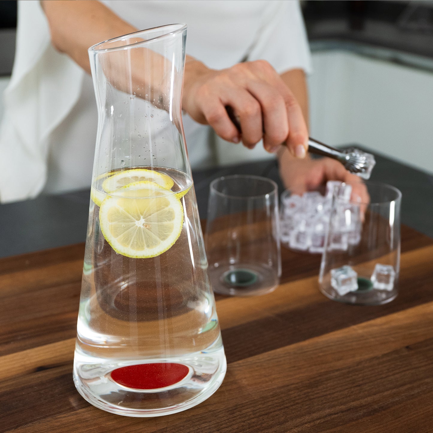 SplitGlass - Water Carafe - Red Trebonn