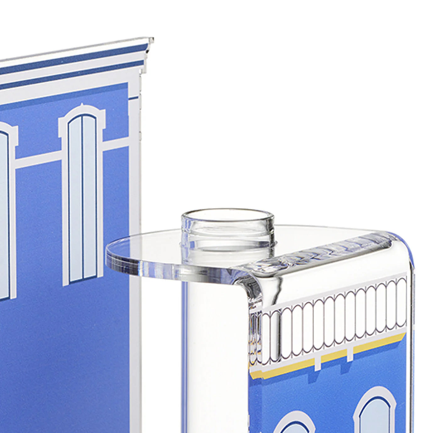 Vaso Blooming City Lisbona Azzurro Linee