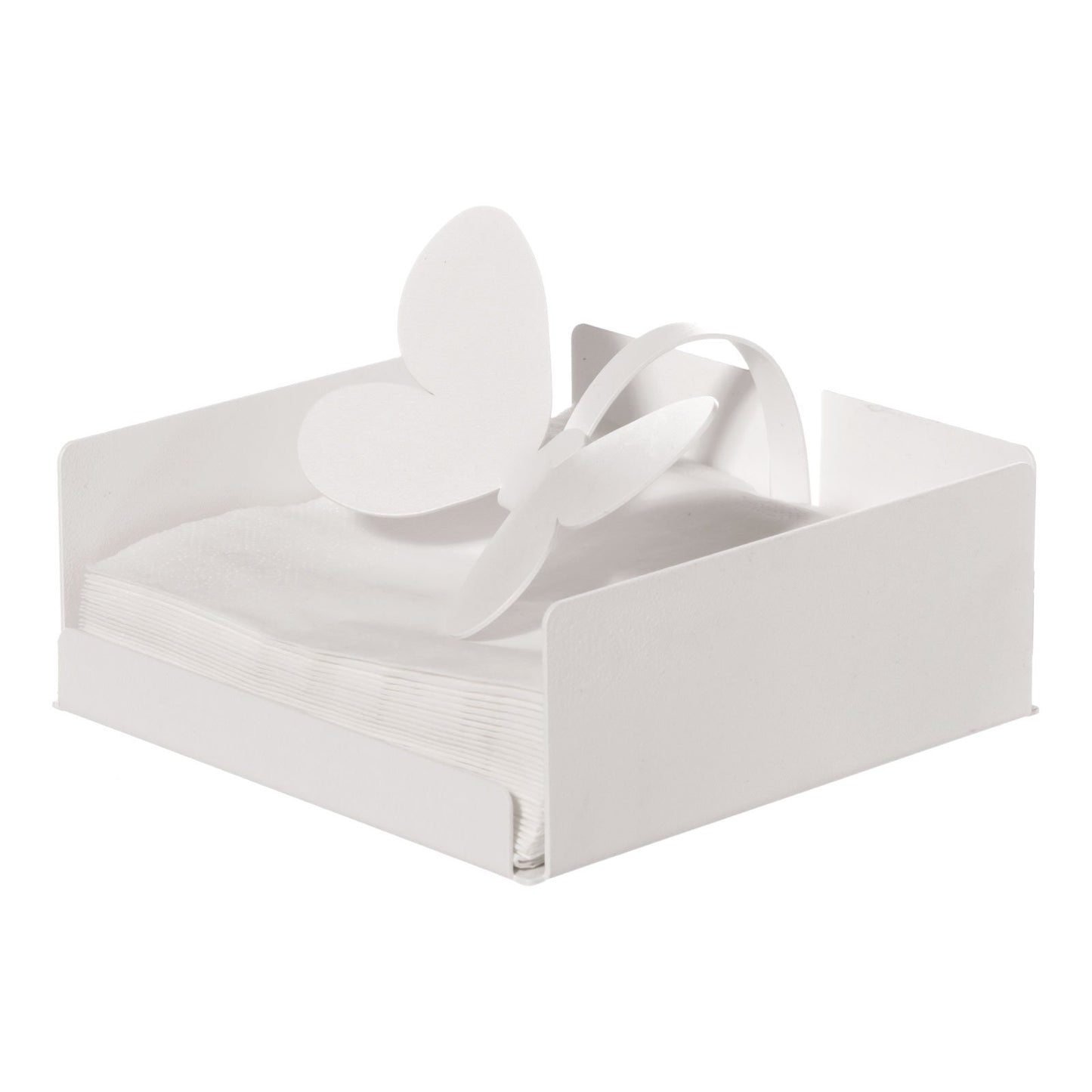 Porta Tovaglioli Butterfly Bianco Arti E Mestieri