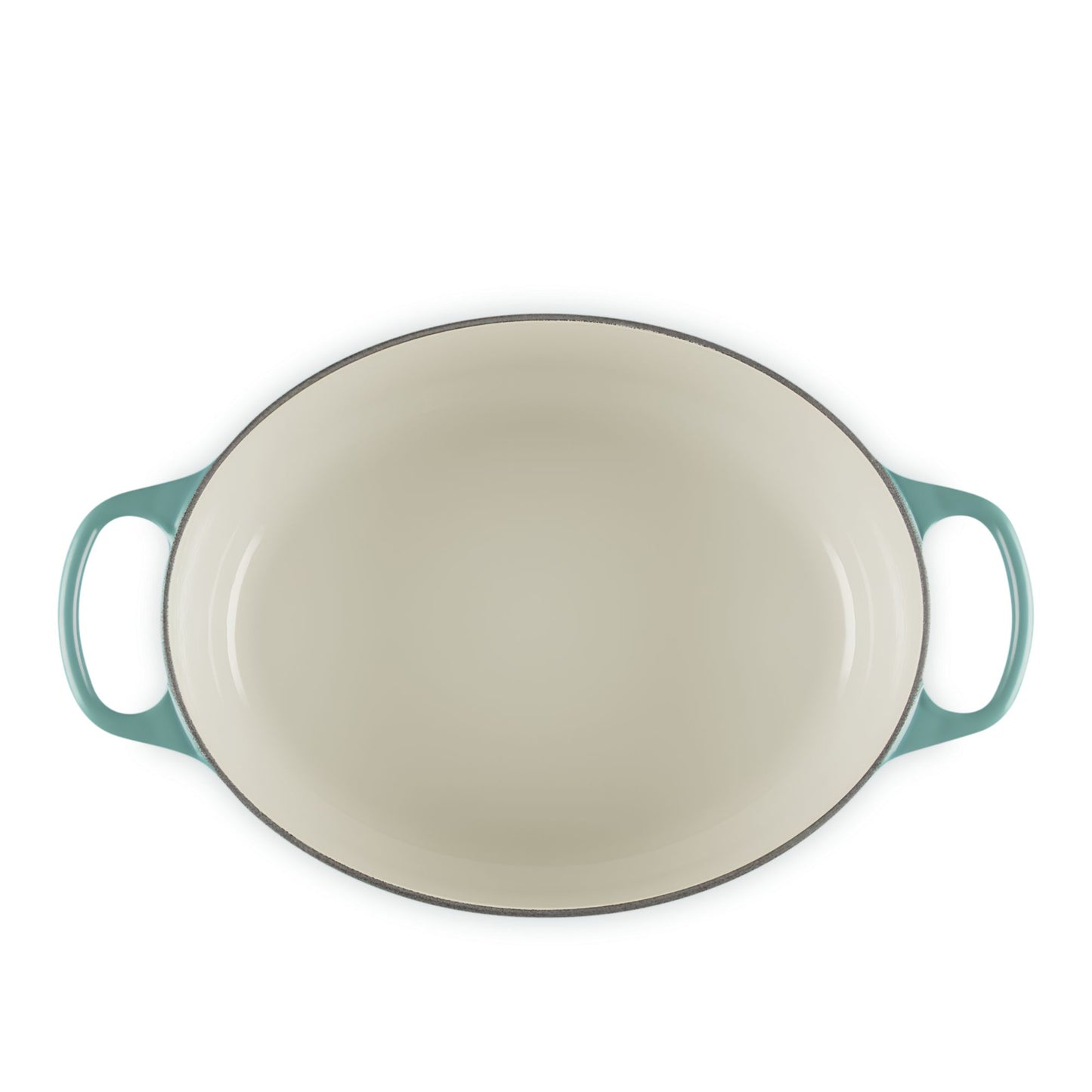 Cocotte ovale Evolution in ghisa vetrificata 29 cm Bleu Riviera Le Creuset