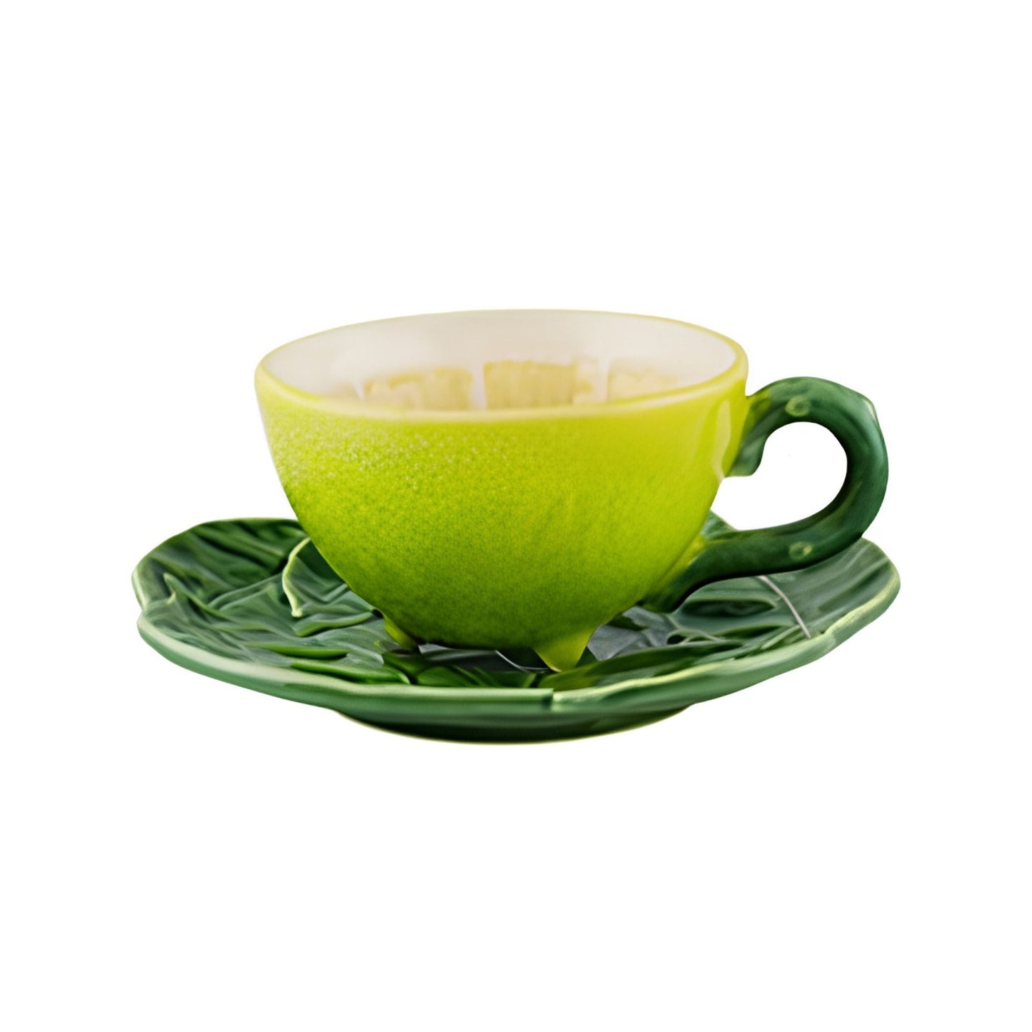 Limoni Set 2 Tazze da tè e piattino Bordallo Pinheiro