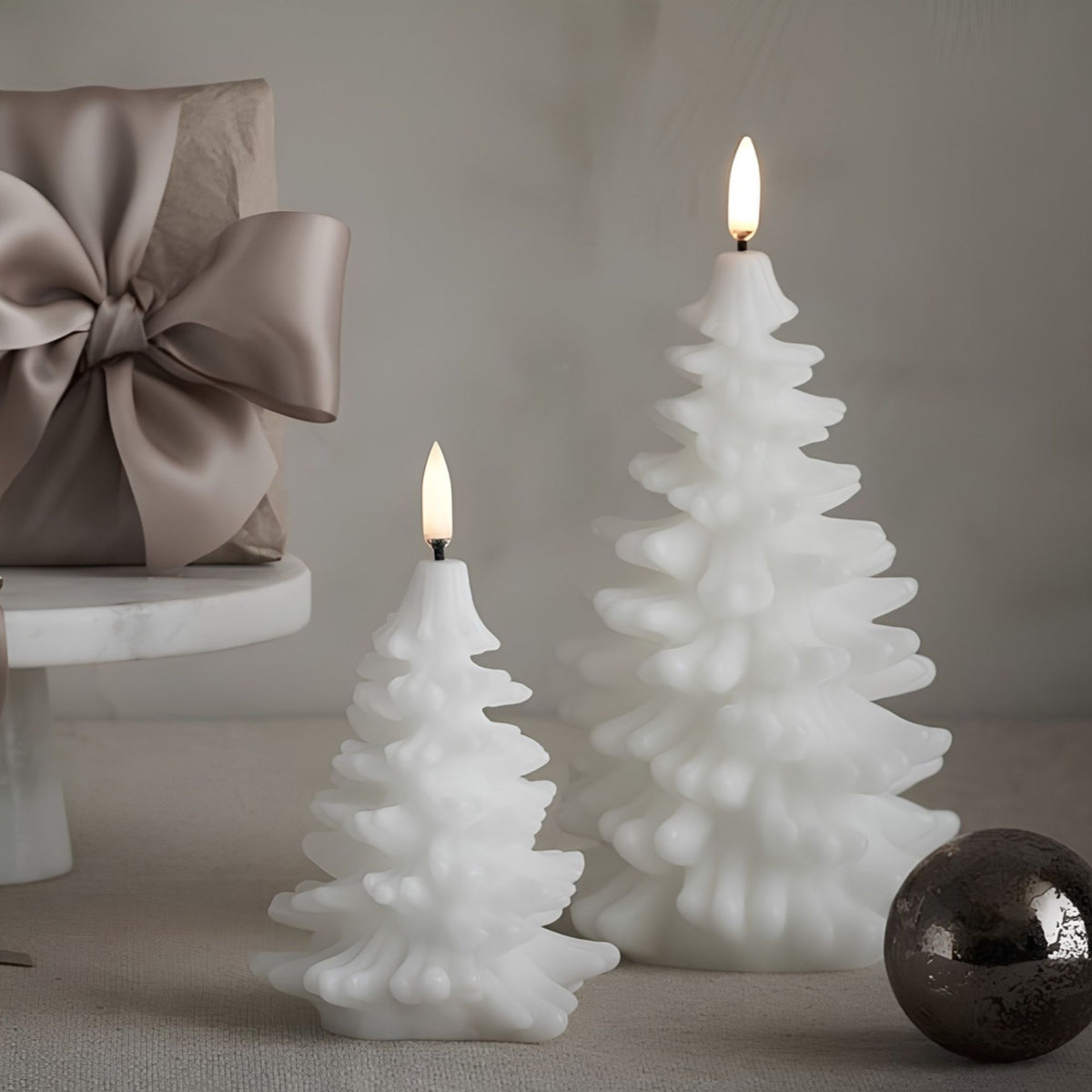 LED Christmas Tree Candles 10 x H15cm Uyuni Lighting