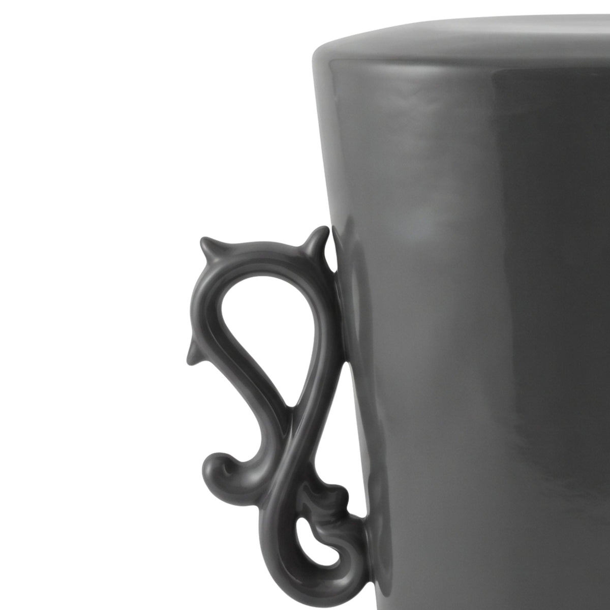Vaso cutted conic grigio Rebirth By Ceramiche Ml