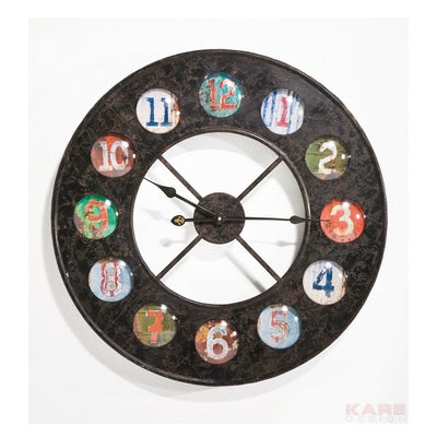 orologio a parete vintage coloure