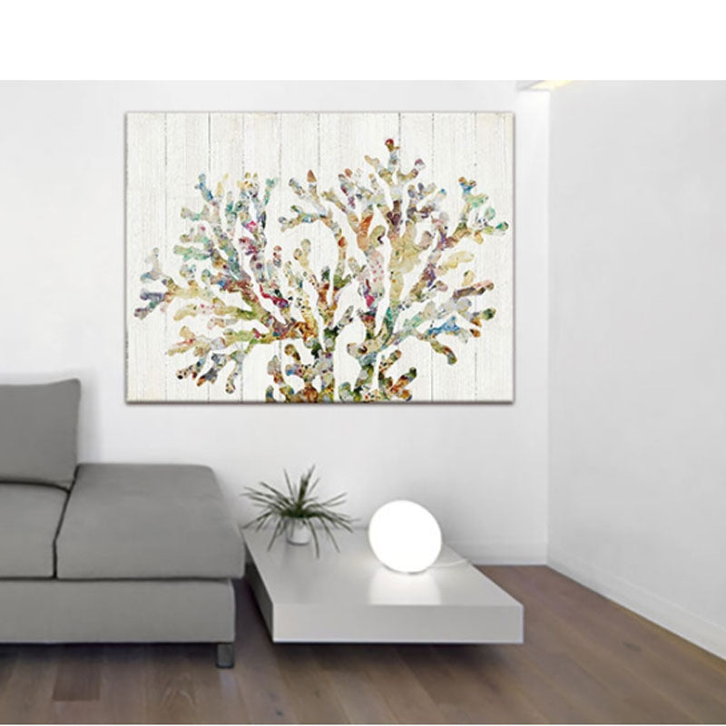 Quadro Raimbow coral 120cm