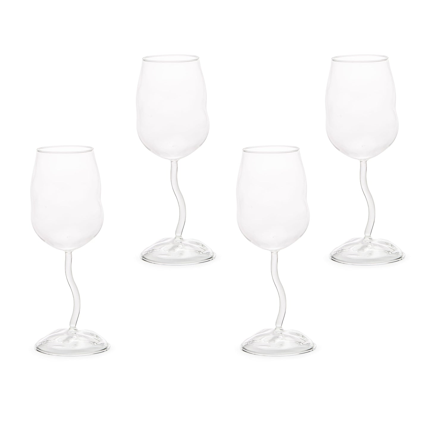 Set 4 Calici In Vetro Borosilicato Glasses From Sonny Seletti