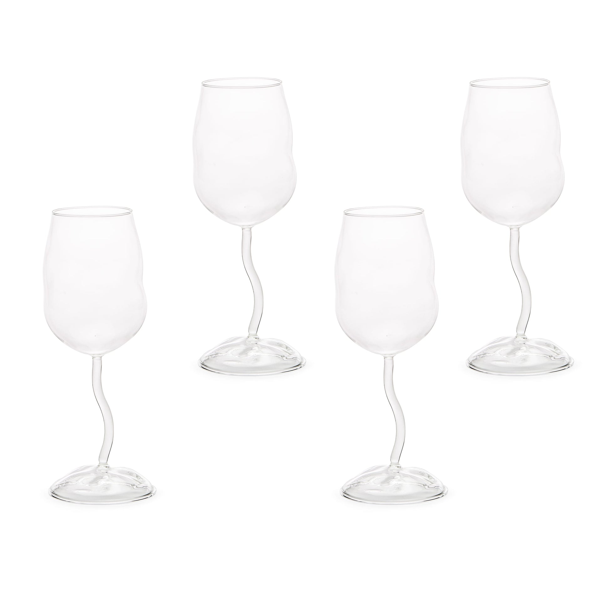 Set 4 Calici In Vetro Borosilicato Glasses From Sonny Seletti