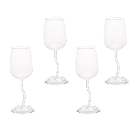 Set 4 Calici In Vetro Borosilicato Glasses From Sonny Seletti
