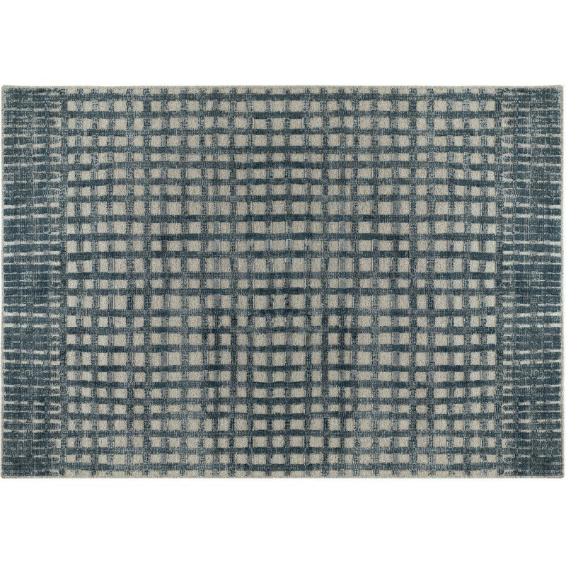 Tappeto mediterraneo con decoro a rilievo in lana 290cm