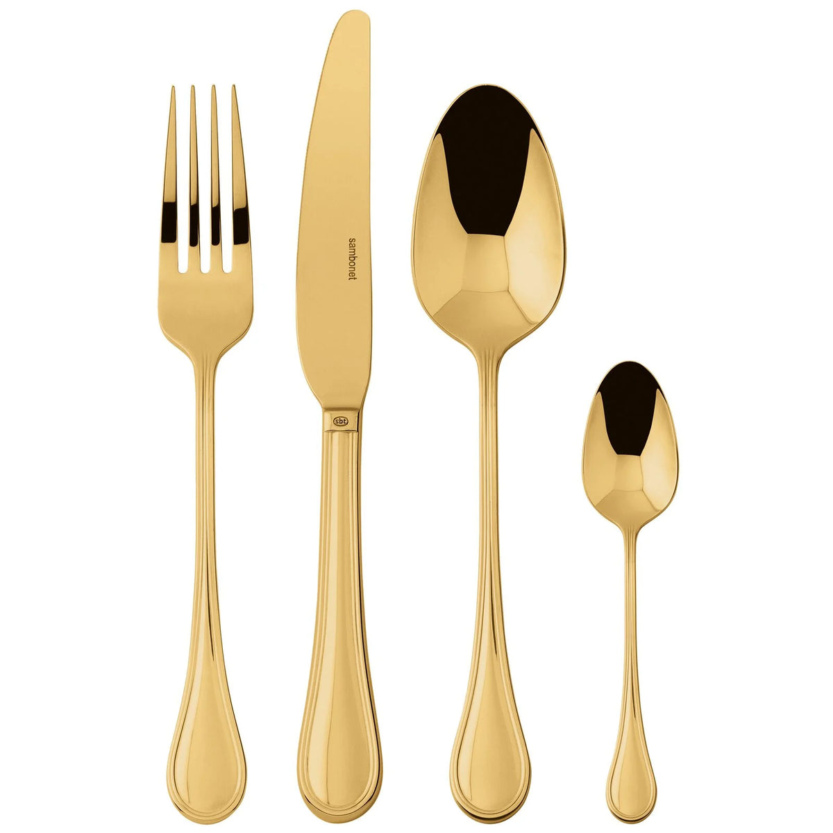Servizio Tavola 24 Posate Royal PVD Gold