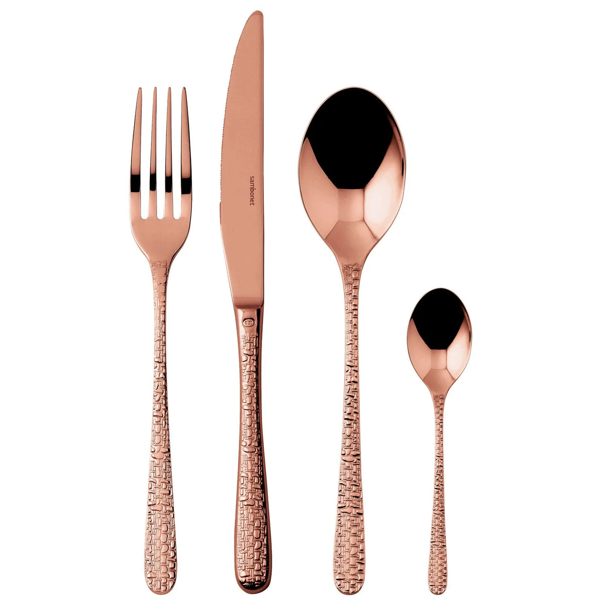 Servizio 24 Pz Monoblocco Venezia Mirror PVD Copper