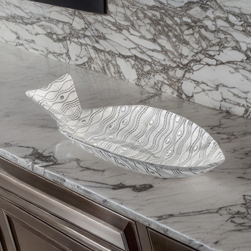 centrotavola abissi argento 59cm