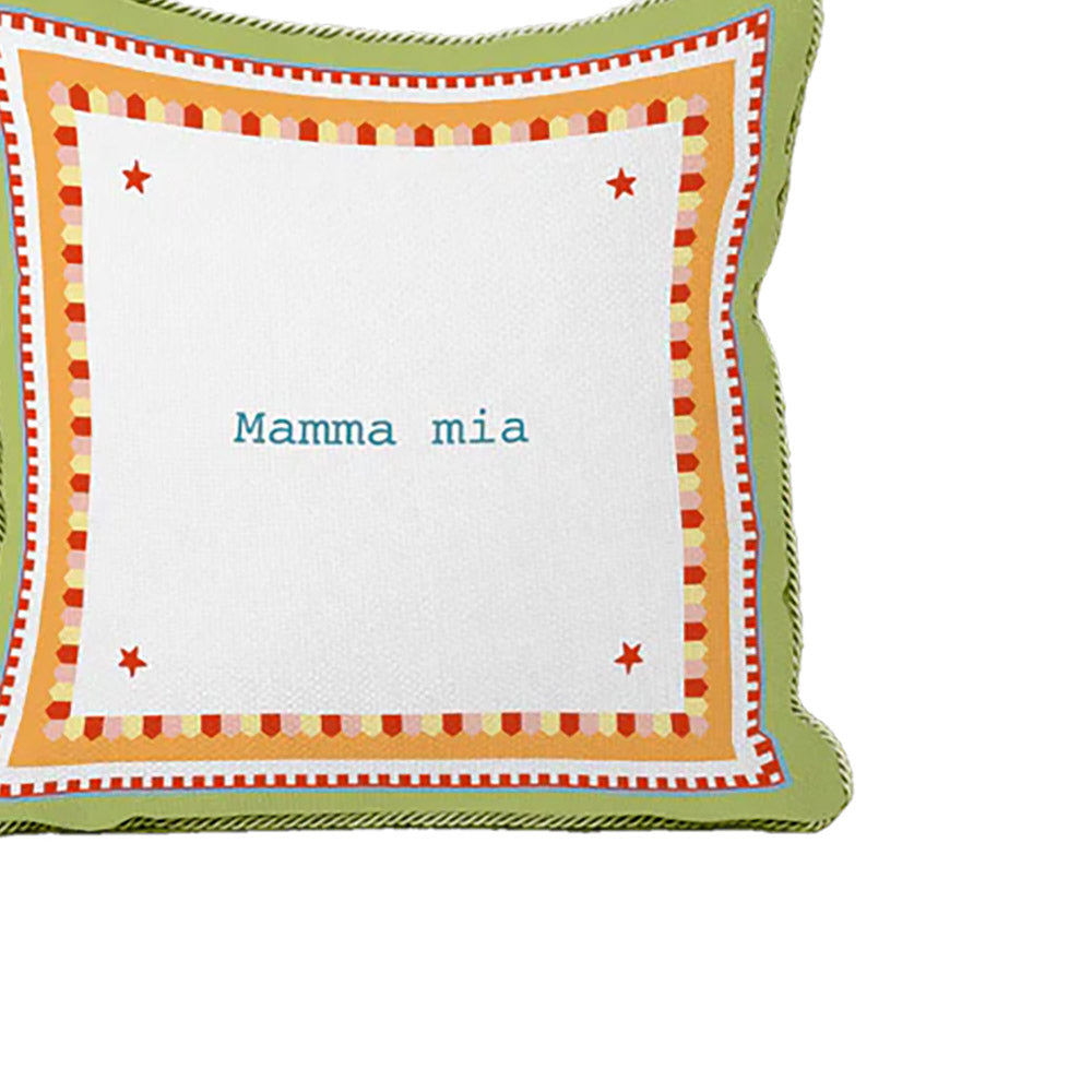 Cuscino Con Ricamo Mamma Mia - 60X60