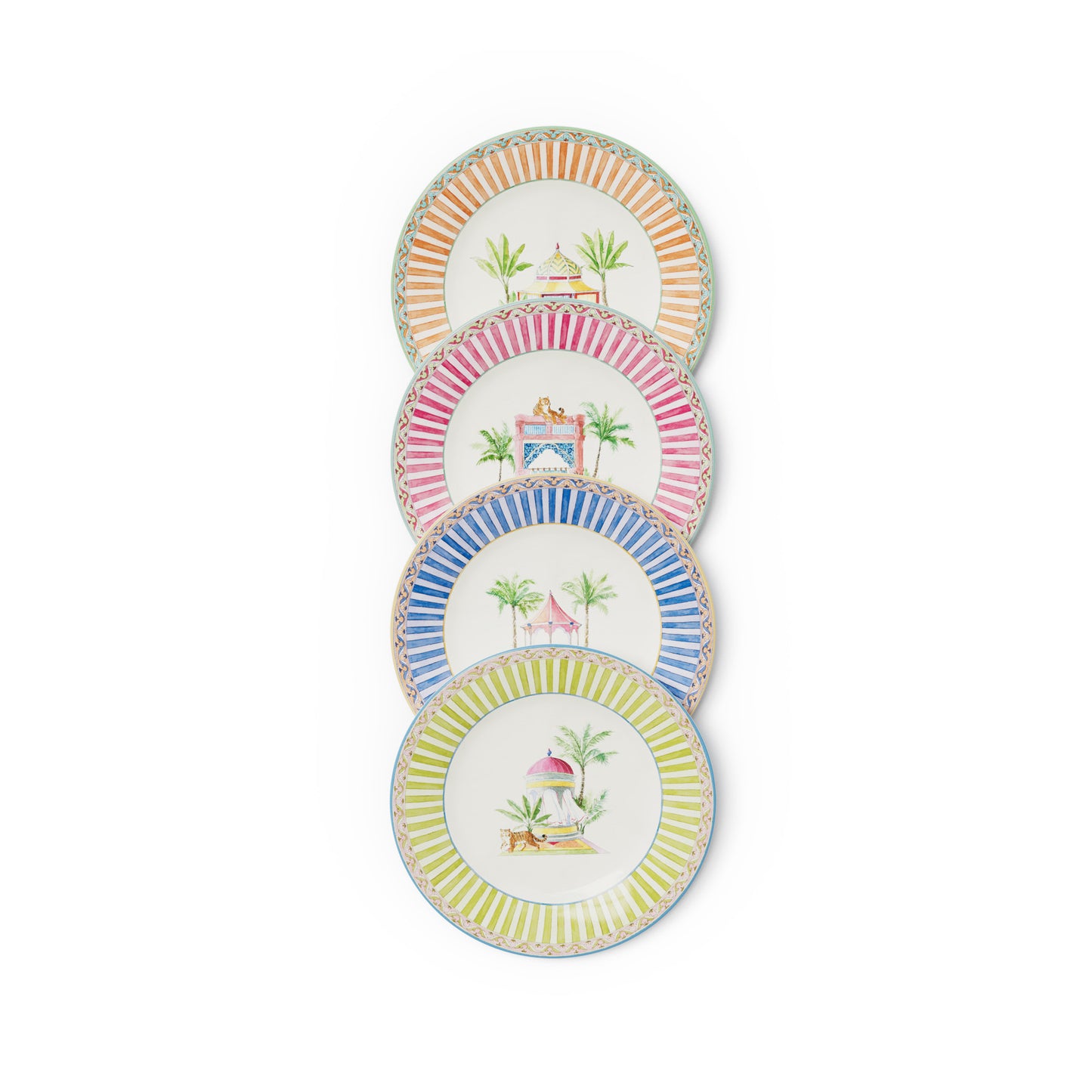 set di 4 piatti da dessert Sariska Assorted