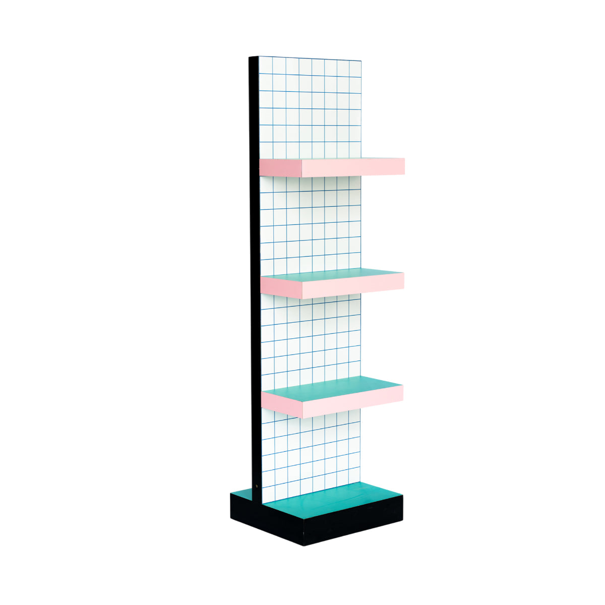 Libreria In Mdf Laminato Supershelf - Blue Grid