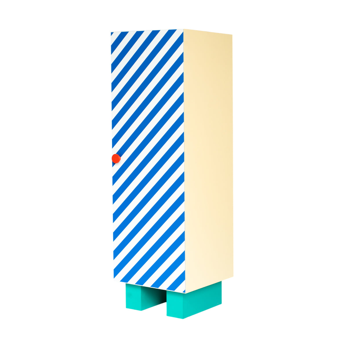 Armadietto In Mdf Laminato Supercloset - Blue Stripes