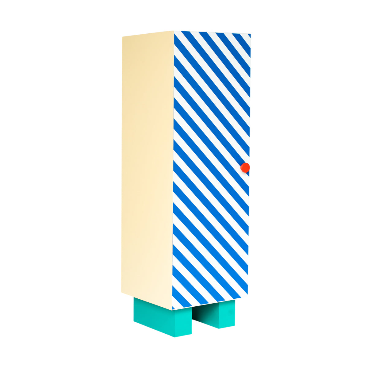 Armadietto In Mdf Laminato Supercloset - Blue Stripes
