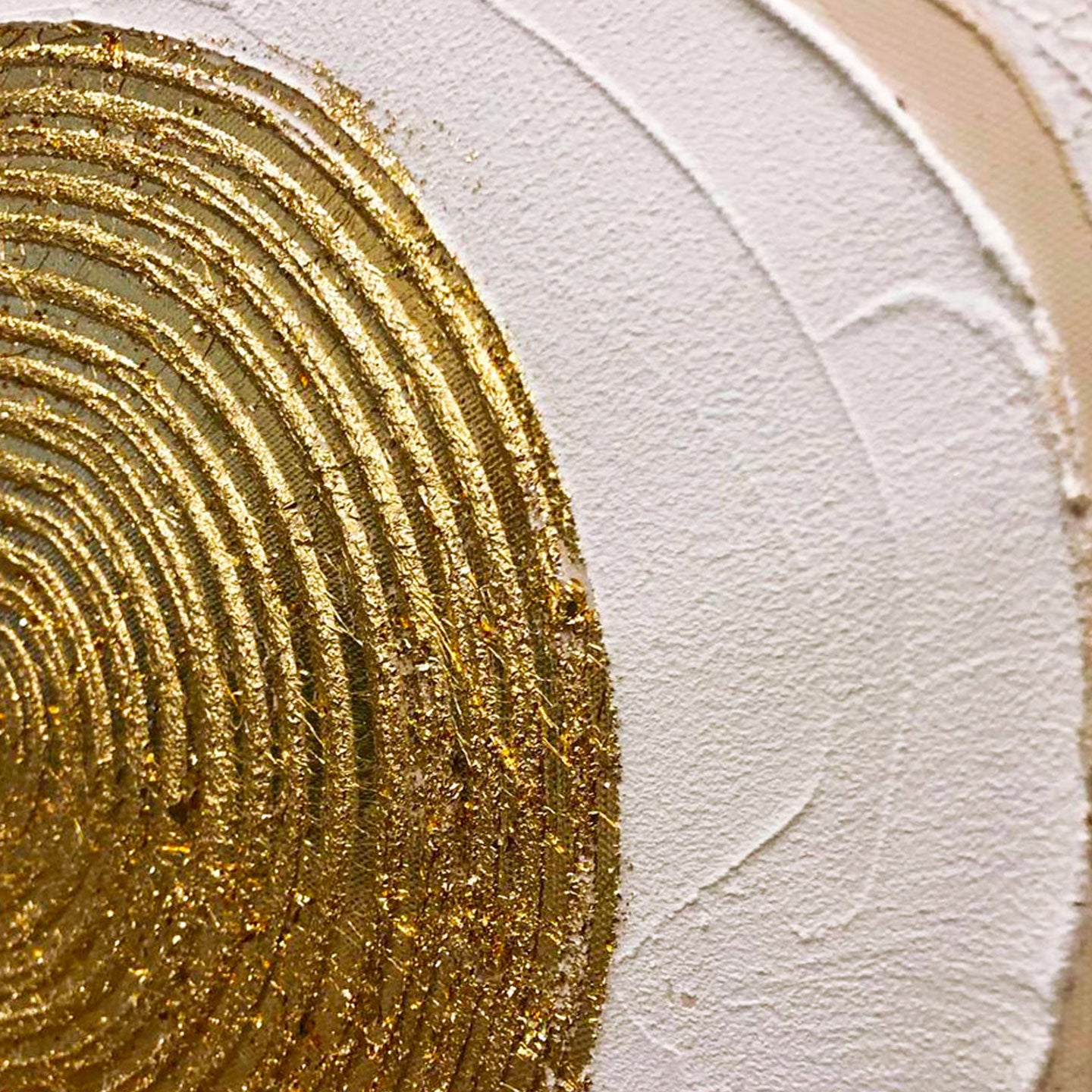 Quadro astratto black and gold 90x120cm