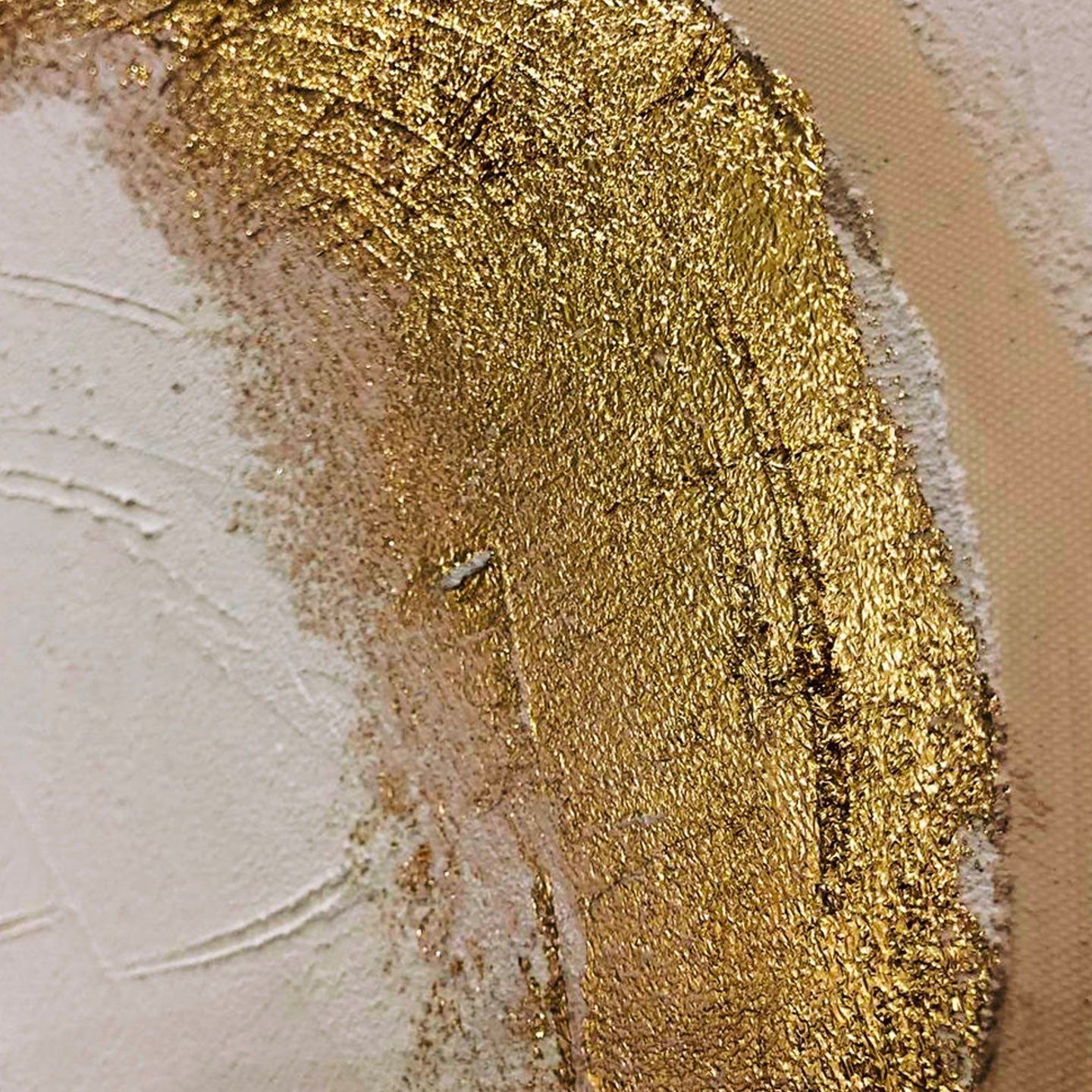 Quadro astratto black and gold 90x120cm