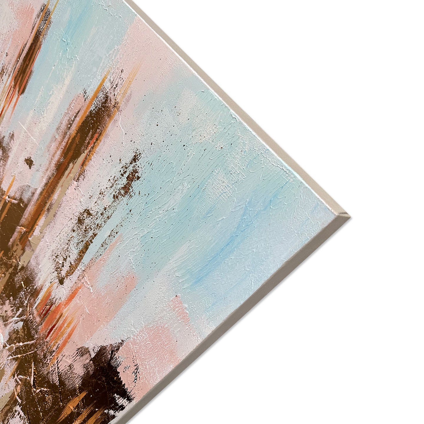 Quadro astratto interferenza di colori 140x70cm