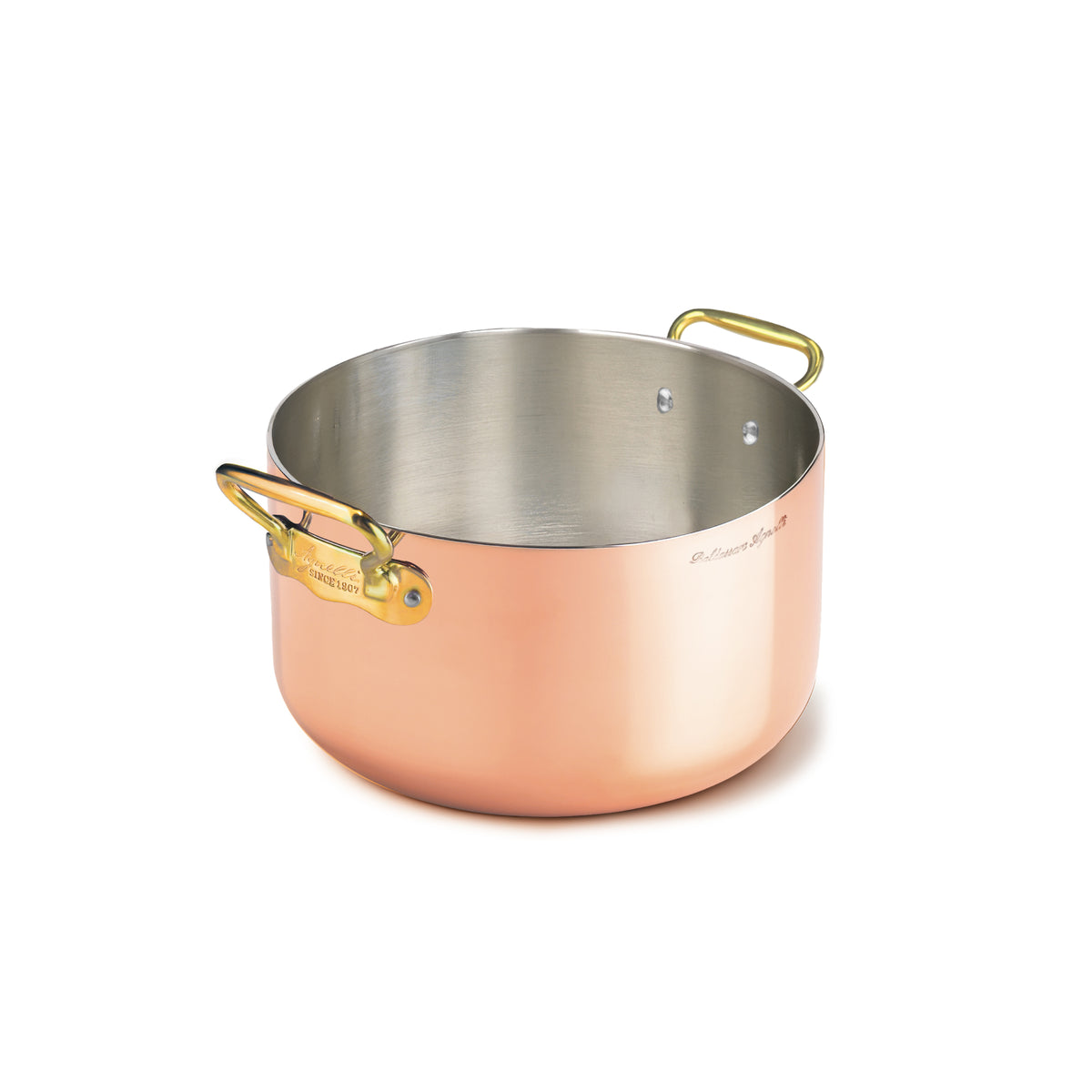 CASS. ALTA RAME ST. 2/M 1907 INOX PVD OTTONE CM. 24 Pentole Agnelli