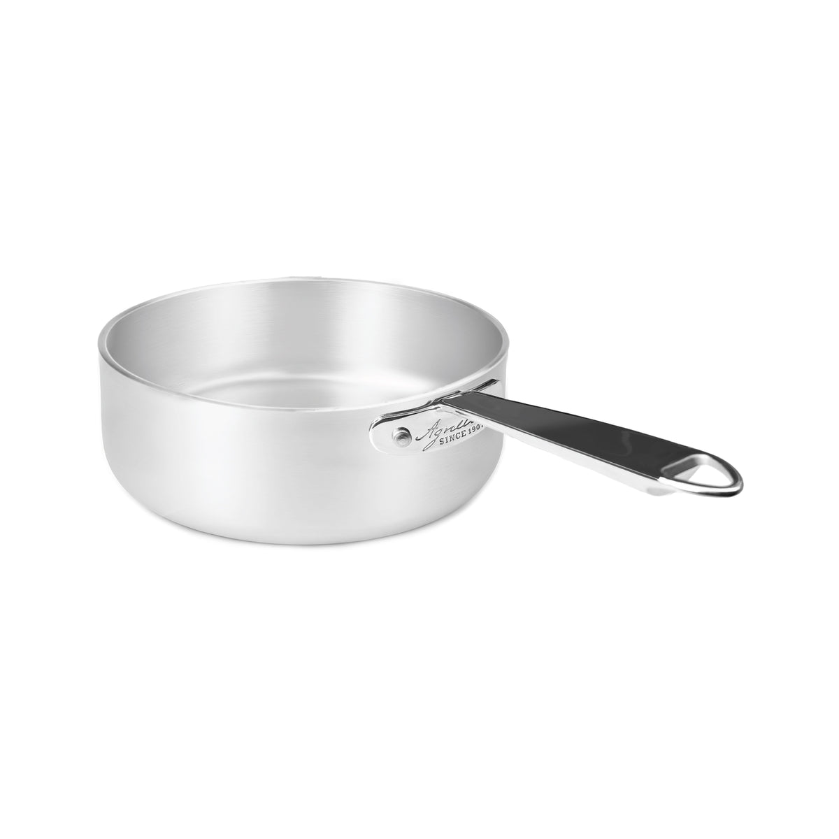 Casseruola bassa in allumino induzione con un manico inox cm. 20 Pentole Agnelli
