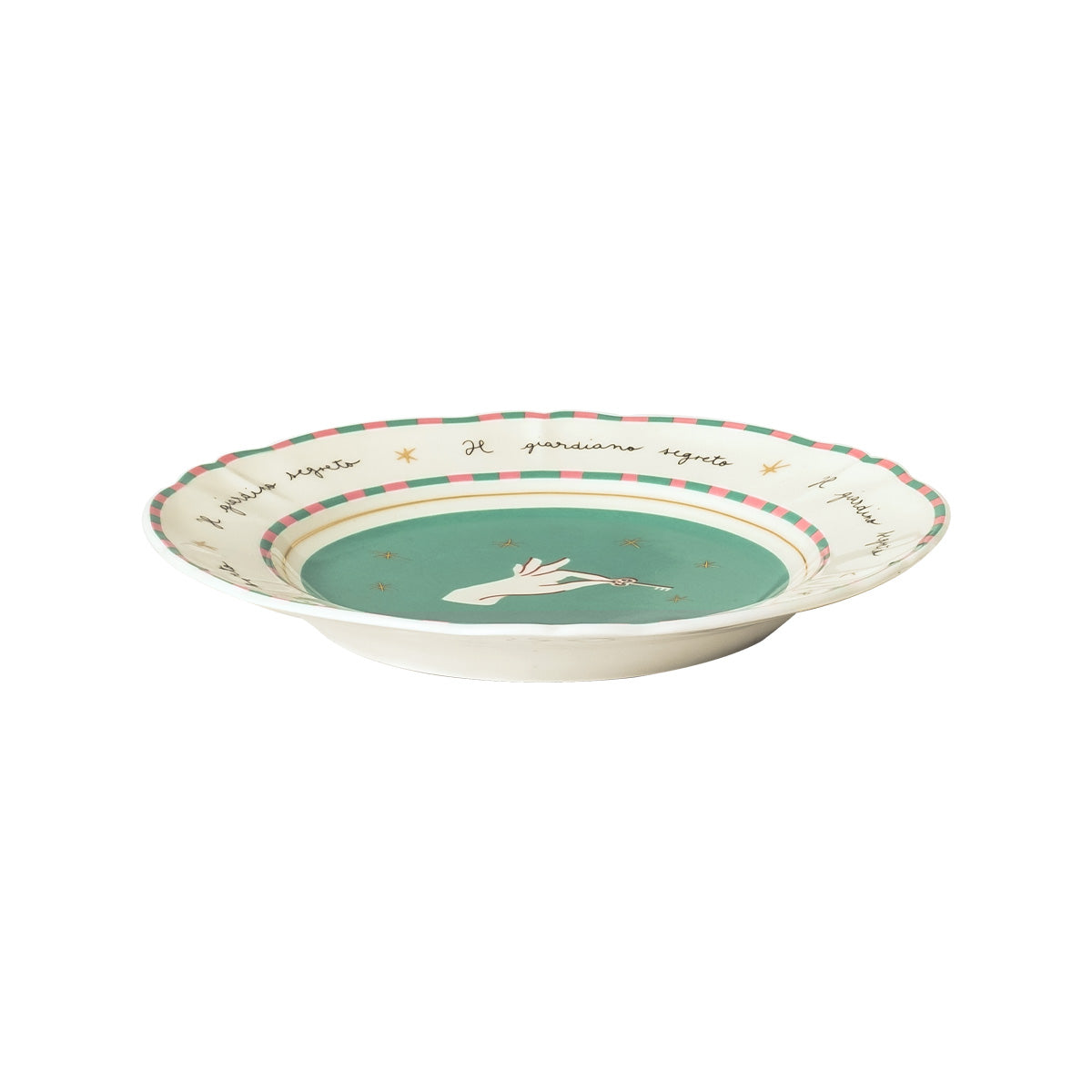 Set 4 Piatti Frutta Mano 20,5 Cm