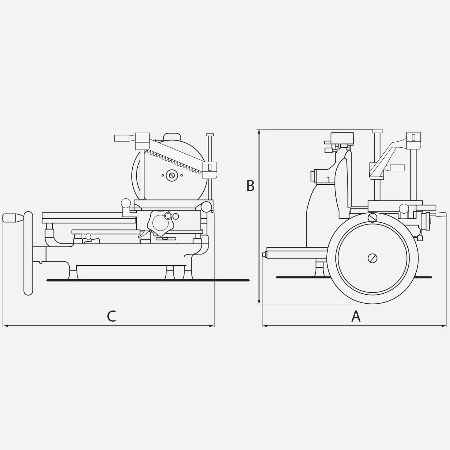 Affettatrice manuale a volano P15 Rosso
