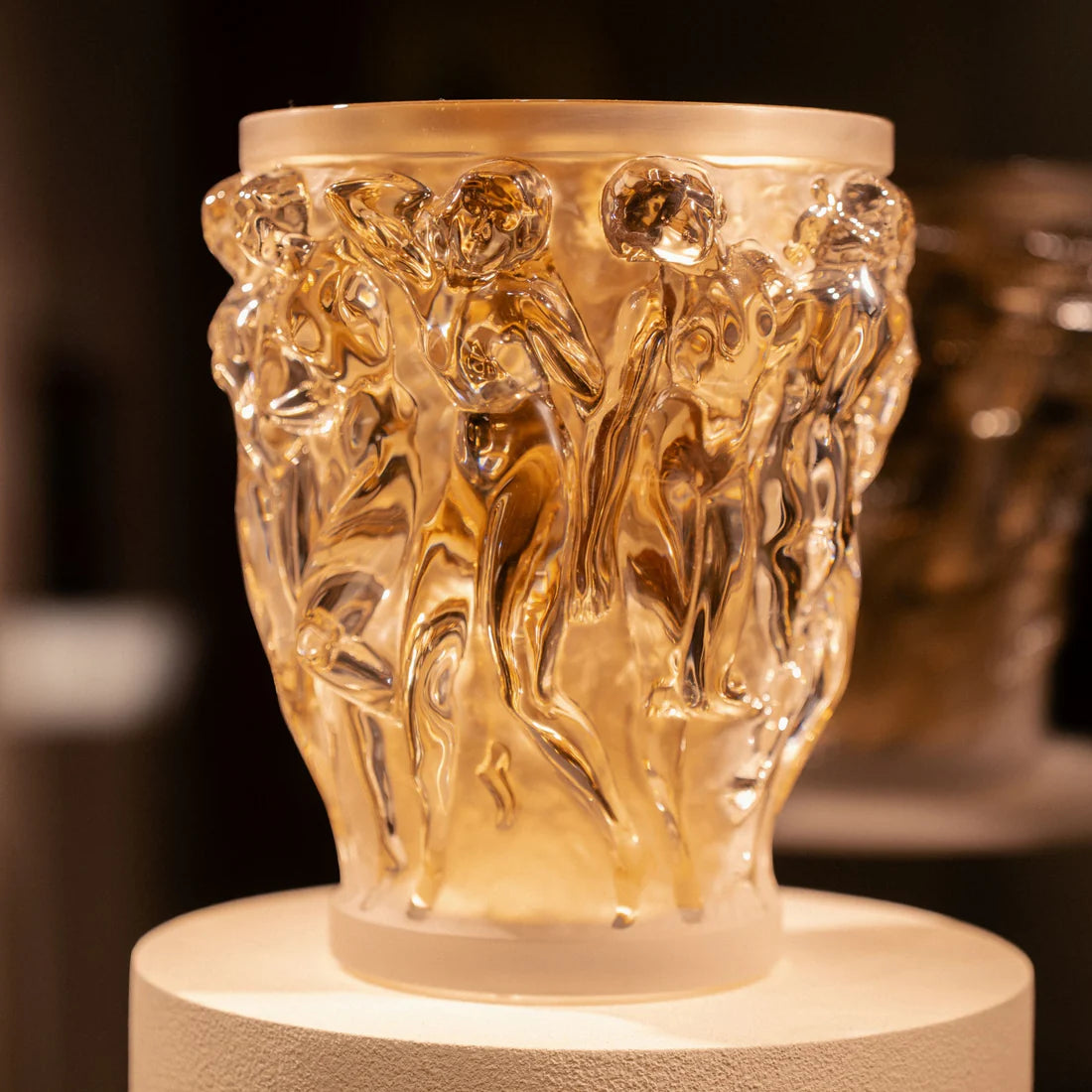 Vaso Bacchantes Cristallo trasparente, lucentezza dorata