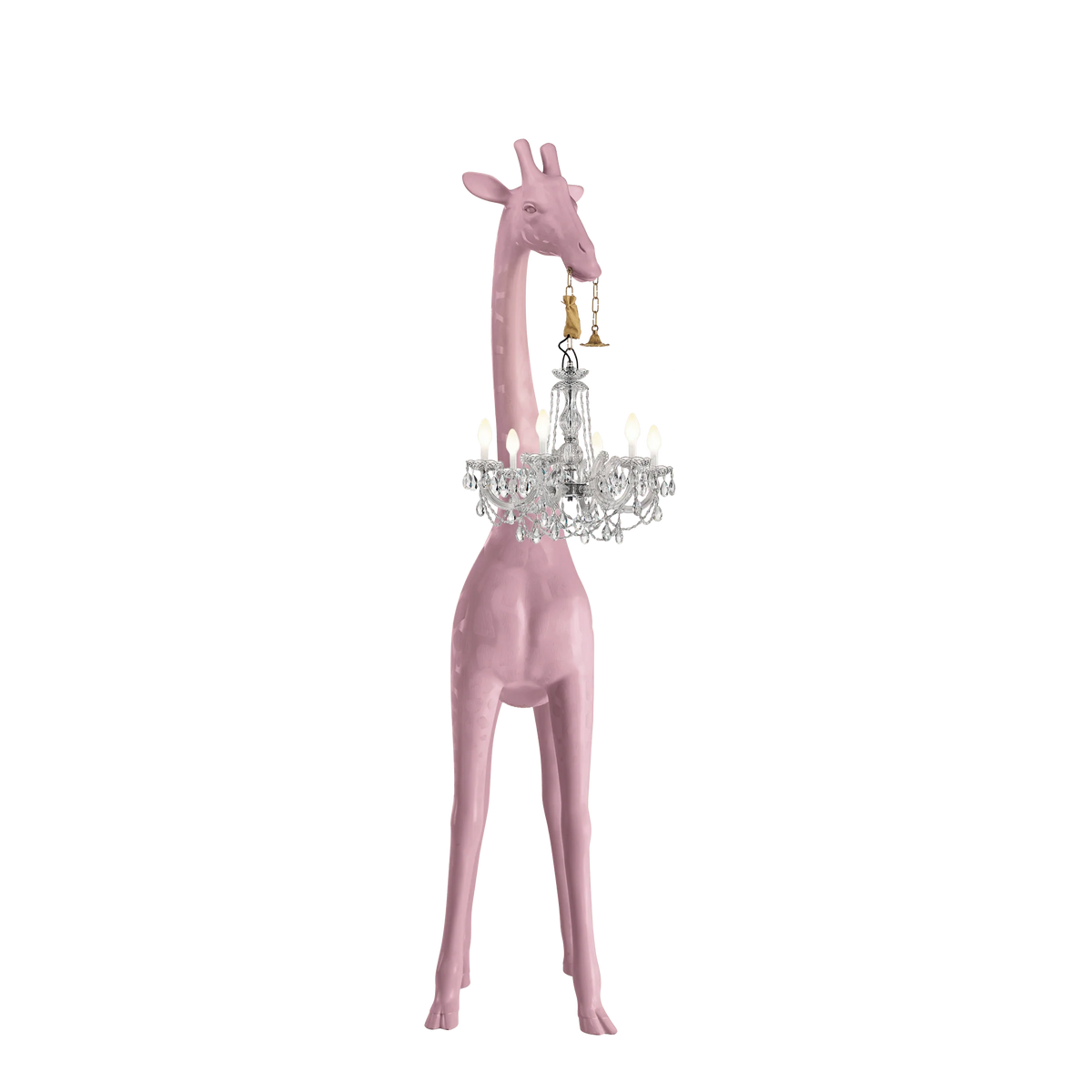 Giraffe in Love Lamp M - Outdoor Pink