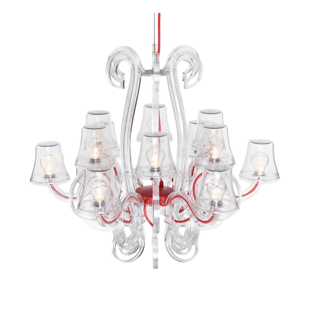 Lampadario RockCoco 12.0 transparent per interno ed esterno