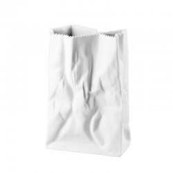 Vaso sacchetto bianco 18cm