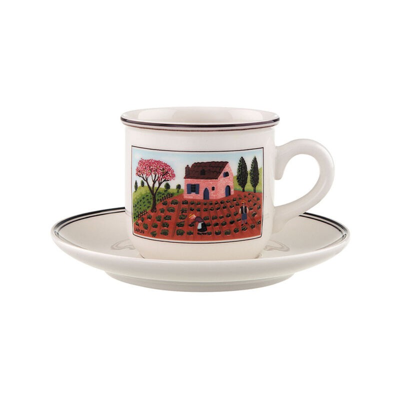 Set 12 tazze caffè con piattino Design Naif Villeroy & Boch