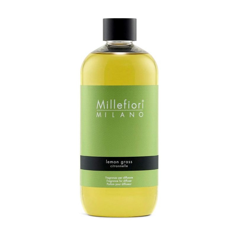 Ricarica diffusore a bastoncini lemon grass natural 500ml Millefiori milano