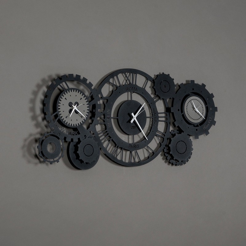 Orologio da parete con ingranaggi Meccano 130cm