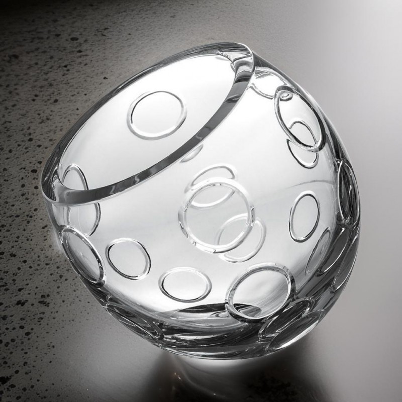 vaso trasparente biglie