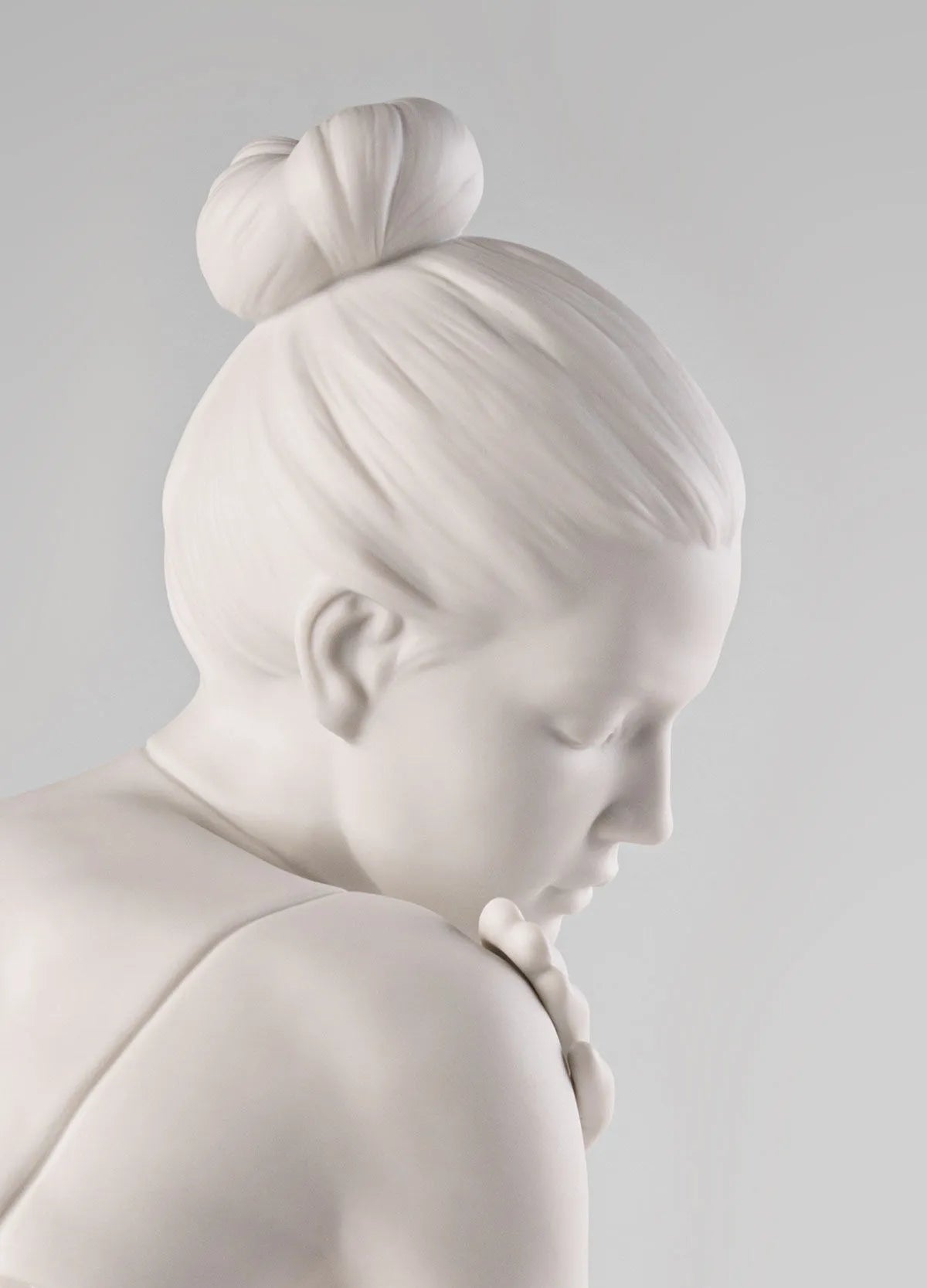Scultura Riflessi della Natura - Lei. Bianco-oro