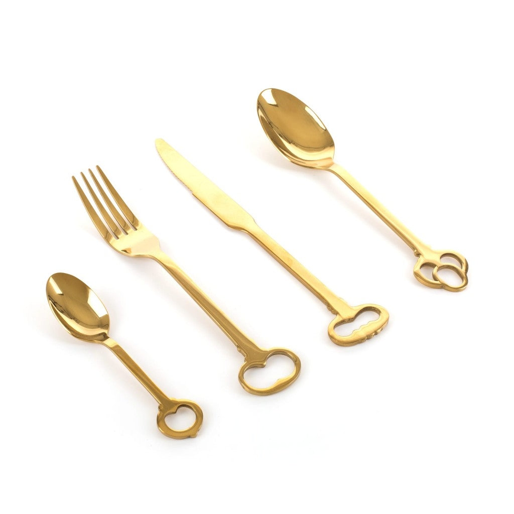 Set 24 Posate Gold-Keytlery