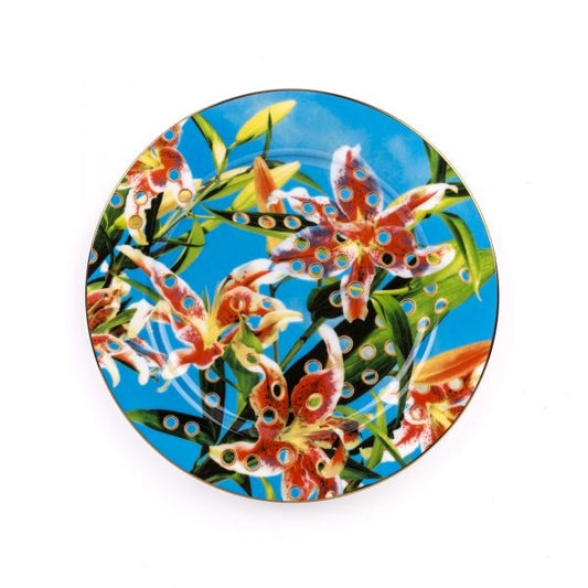 Piatto In Porcellana Toiletpaper-New Â Cm.27 - Flowers Seletti