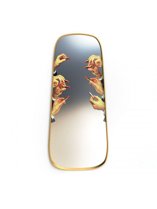 Specchio Con Cornice Legno Lipsticks Seletti