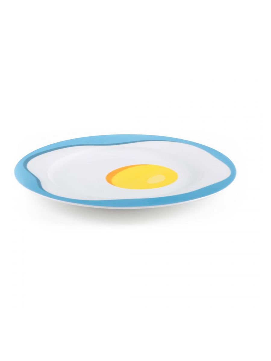Piatto In Porcellana Studio Job-Blow Â Cm.27 - Egg Seletti