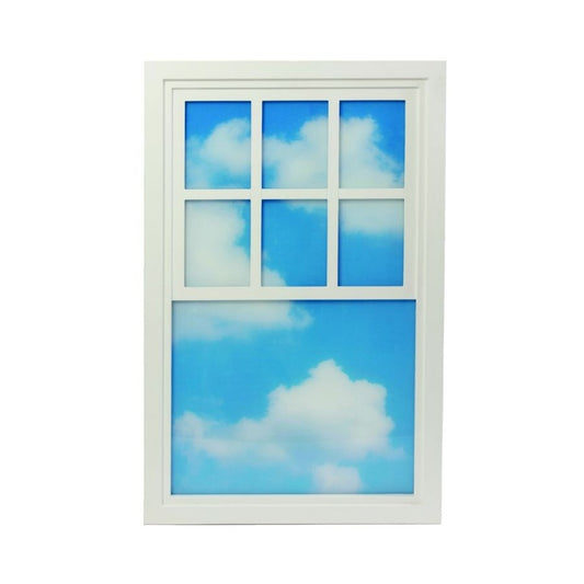 Loft Window Lampada In Legno E Acrilico -