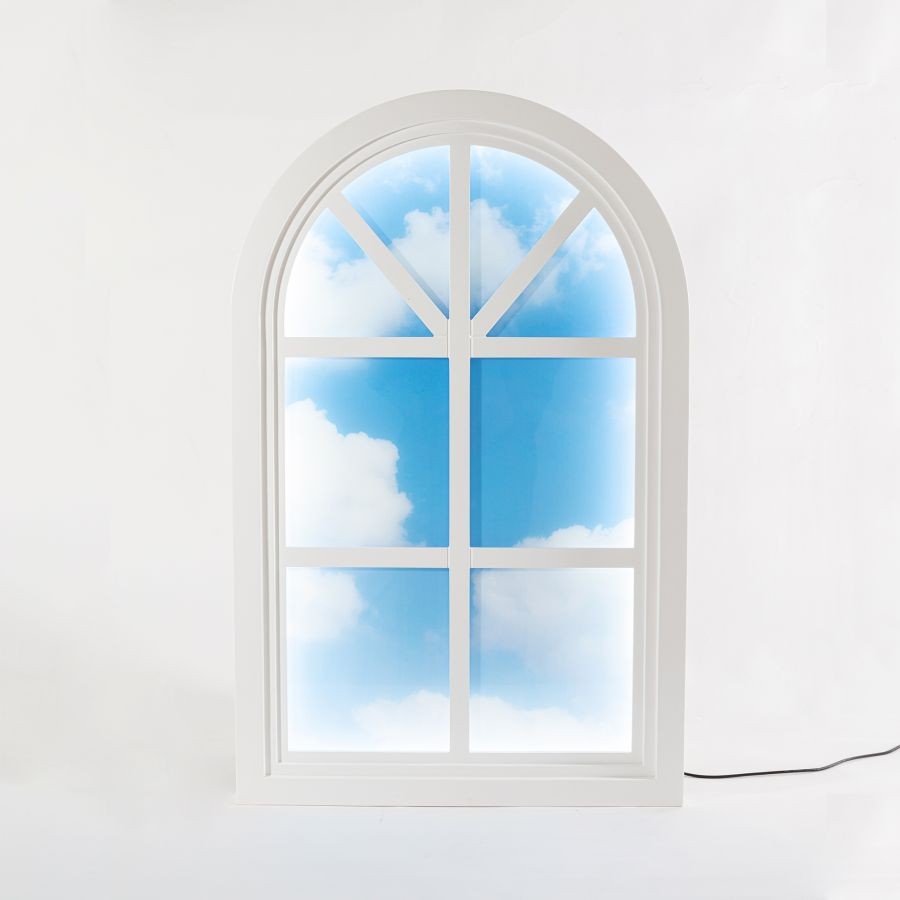 Grenier Window Lampada In Legno E Acrilico