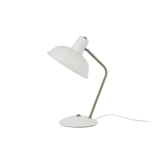 Lampada Da Tavolo Hood Metallo Opaco Bianco