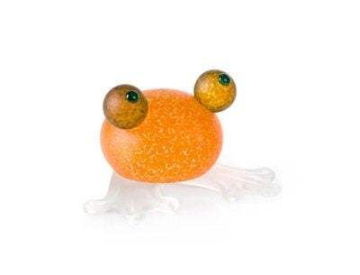 Frosch - Fermacarte Rana Arancio Cm. 9