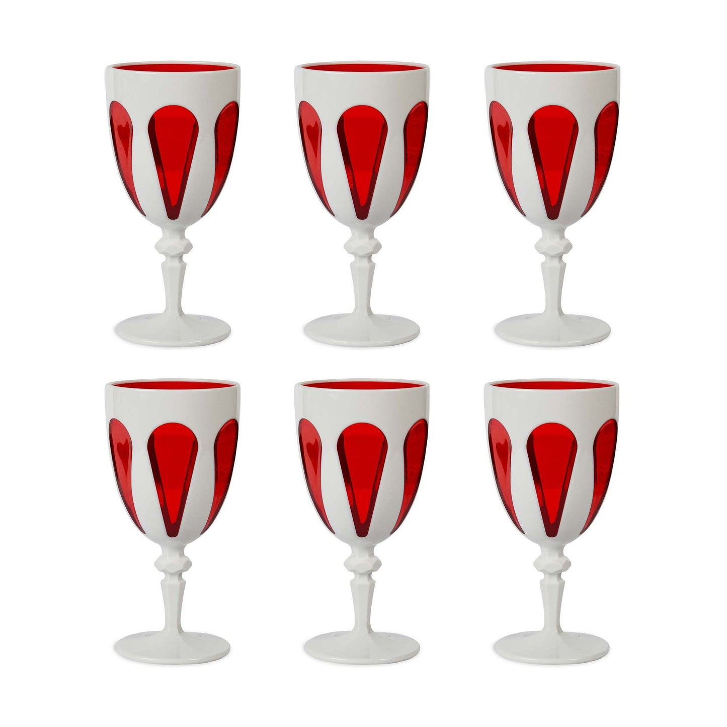 6 Bicchieri Vino Bianco E Rosso
