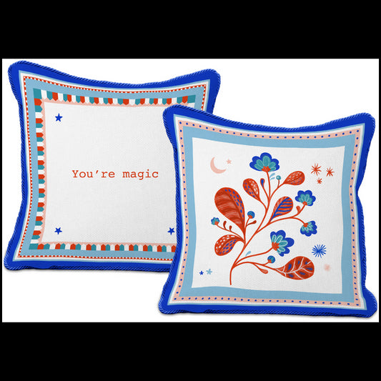 Cuscino Con Ricamo Mamma Mia - 60X60